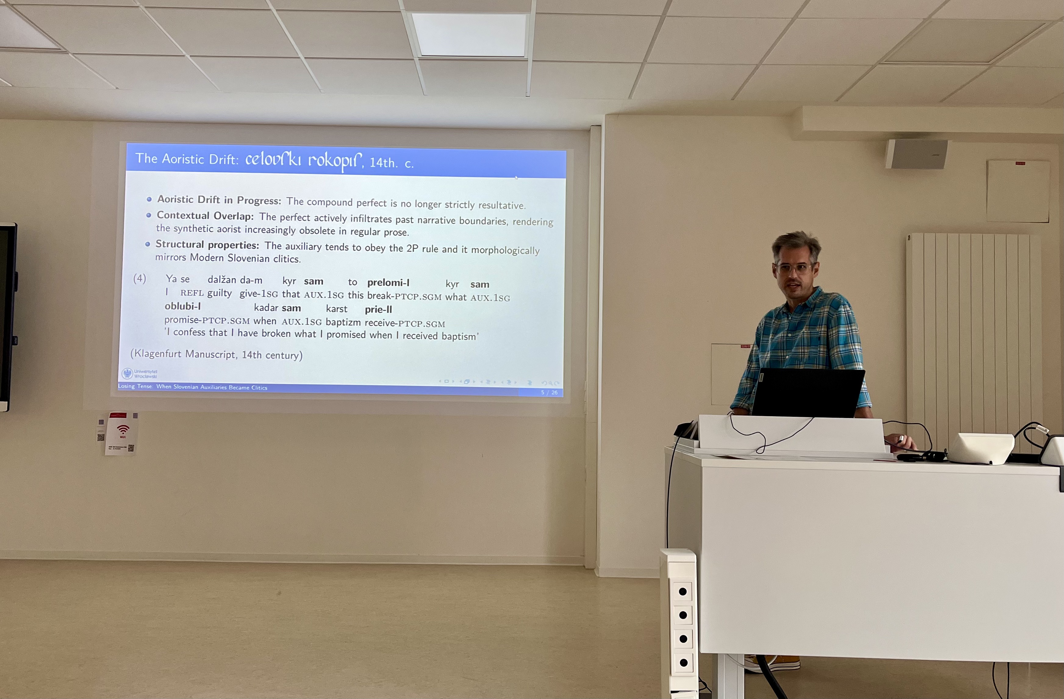Alberto Frasson on Old Slovenian
